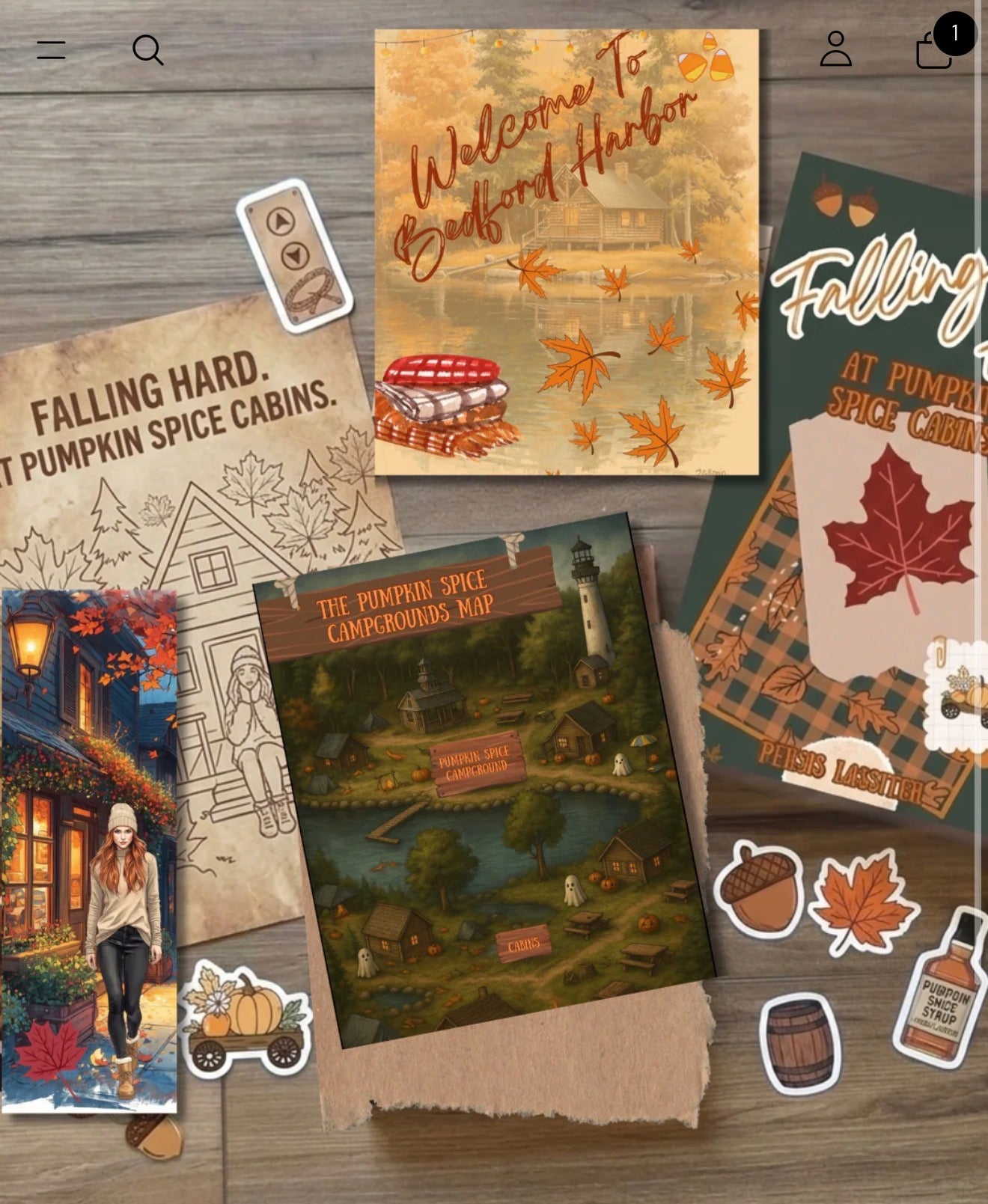 Falling Hard At Pumpkin spice cabin’s Book Box