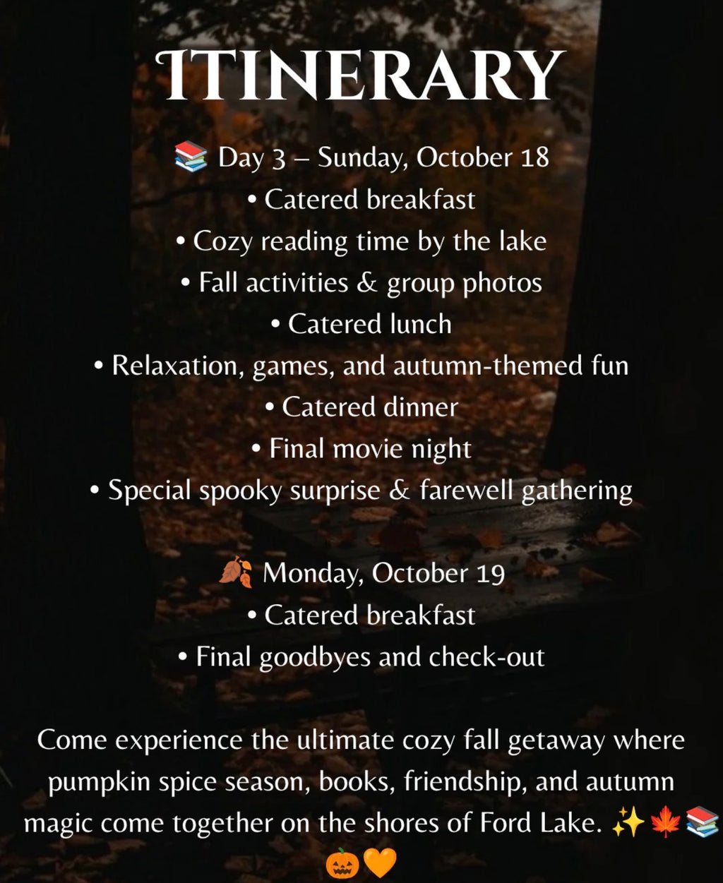 A Halloween Fall Bookish retreat